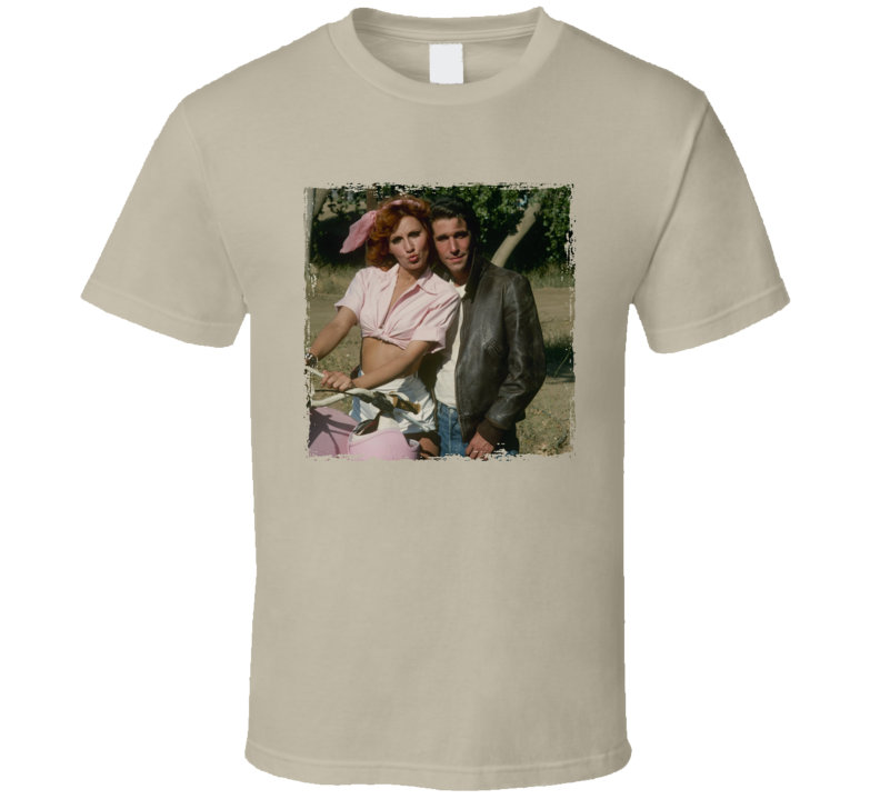 Pinky Tuscadero Fonzie Pink Motorcycle T Shirt Pinky Tuscadero Fonzie Pink Motorcycle T Shirt