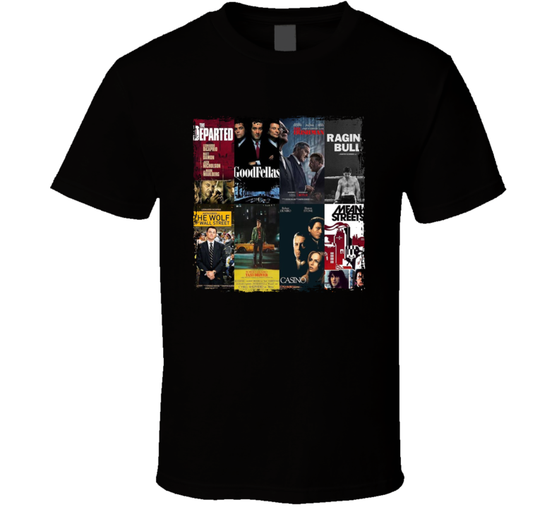 Martin Scorsese Movie Collage T Shirt Martin Scorsese Movie Collage T Shirt