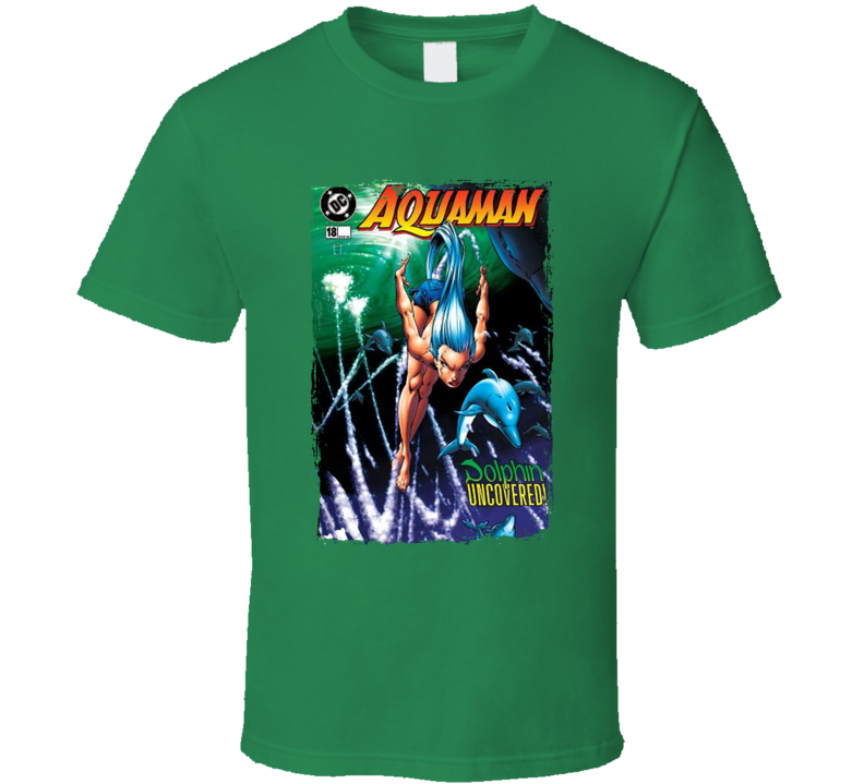 Aquaman Dolphin Uncovered Comic T Shirt Aquaman Dolphin Uncovered Comic T Shirt