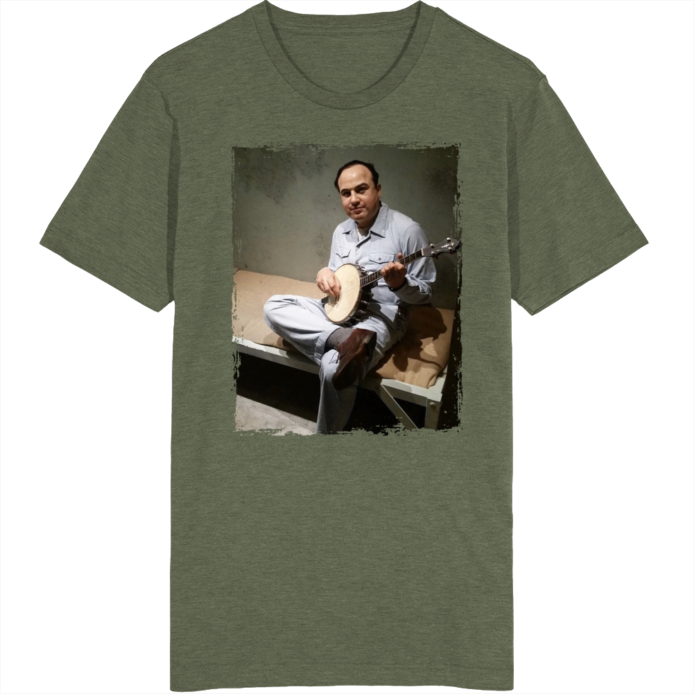 Al Capone Playing Banjo In Prison T Shirt Al Capone Playing Banjo In Prison T Shirt