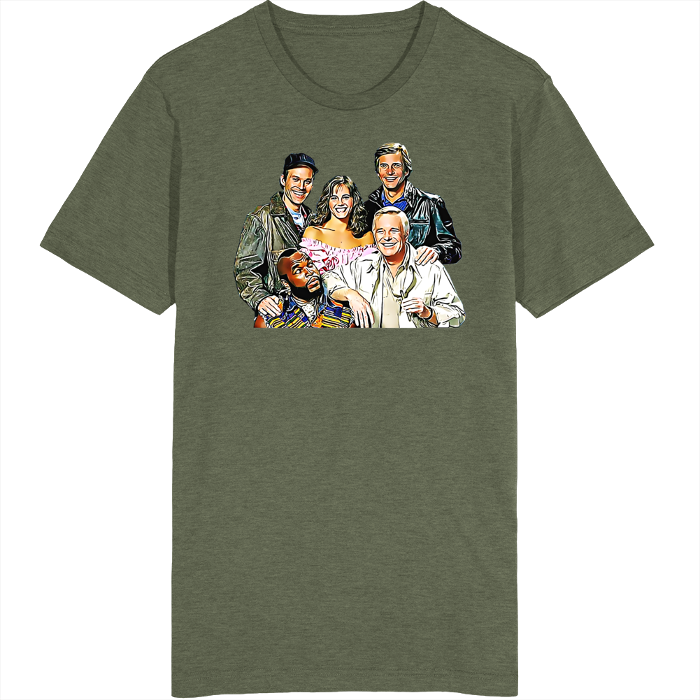 The A-team Cast 80s Tv T Shirt The A-team Cast 80s Tv T Shirt