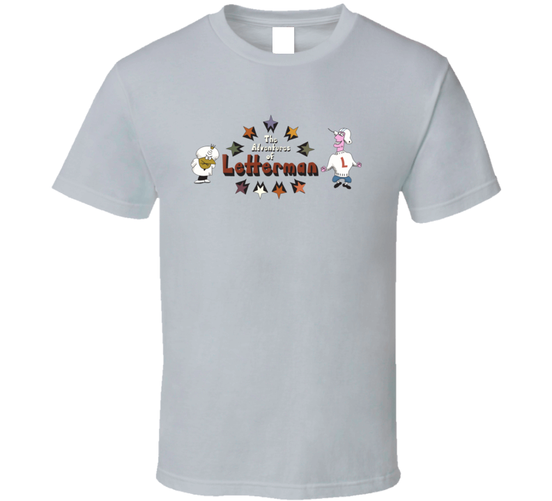 The Adventures Of Letterman The Electric Company T Shirt The Adventures Of Letterman The Electric Company T Shirt