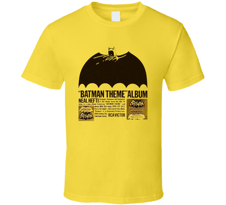Batman Theme Album Neal Hefti T Shirt Batman Theme Album Neal Hefti T Shirt
