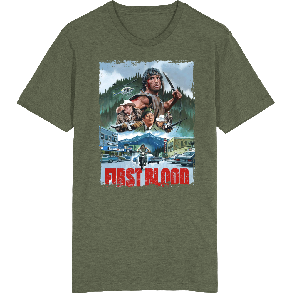 First Blood Stallone Movie T Shirt First Blood Stallone Movie T Shirt
