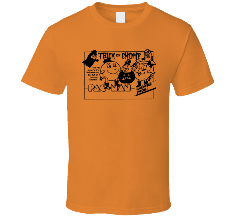 Pac-man Trick Or Chomp T Shirt Pac-man Trick Or Chomp T Shirt
