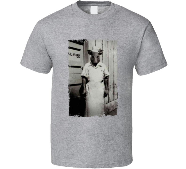 Butcher In A Pig Head Mask T Shirt Butcher In A Pig Head Mask T Shirt