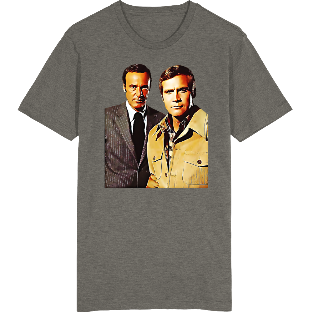 The Six Million Dollar Man Steve Austin Oscar Goldman T Shirt The Six Million Dollar Man Steve Austin Oscar Goldman T Shirt