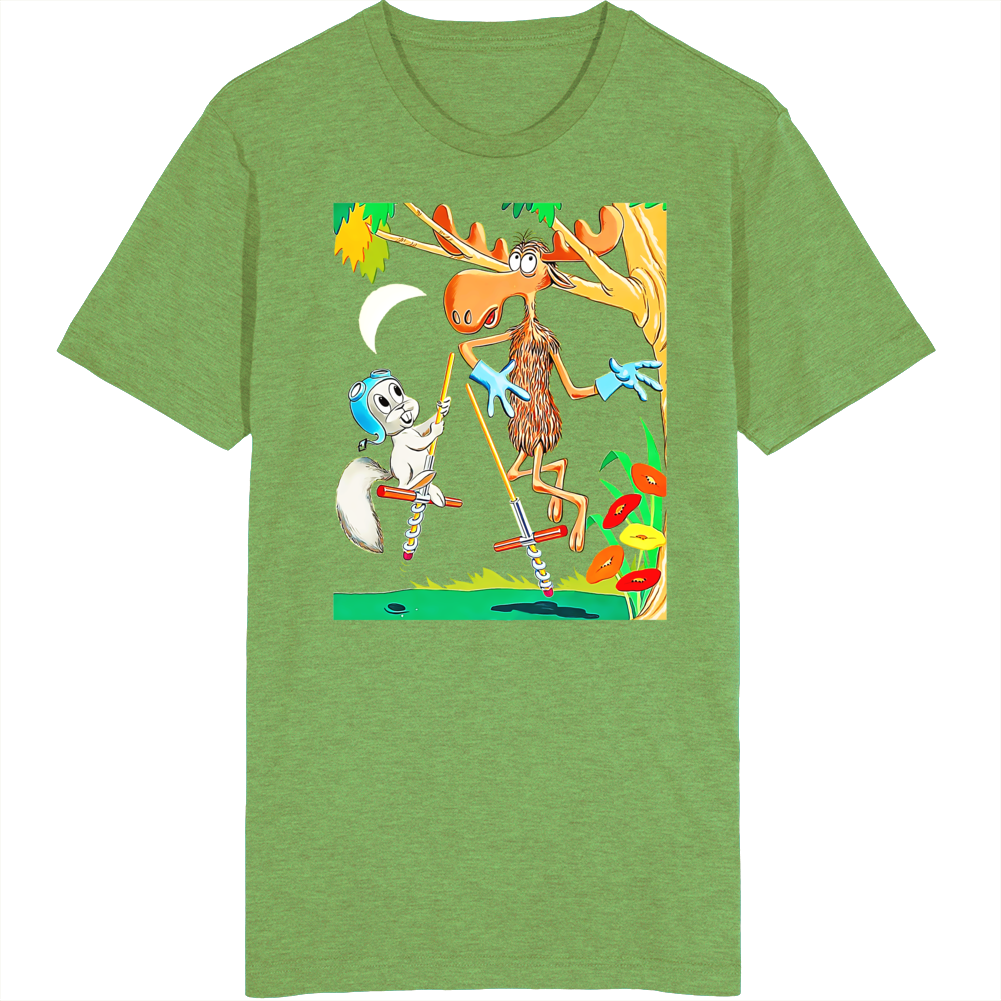 Rocky And Bullwinkle Tv Cartoon T Shirt Rocky And Bullwinkle Tv Cartoon T Shirt