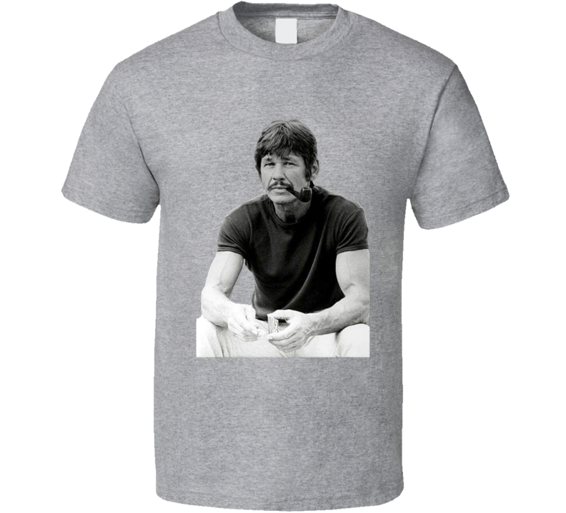 Charles Bronson Pipe Smoking T Shirt Charles Bronson Pipe Smoking T Shirt