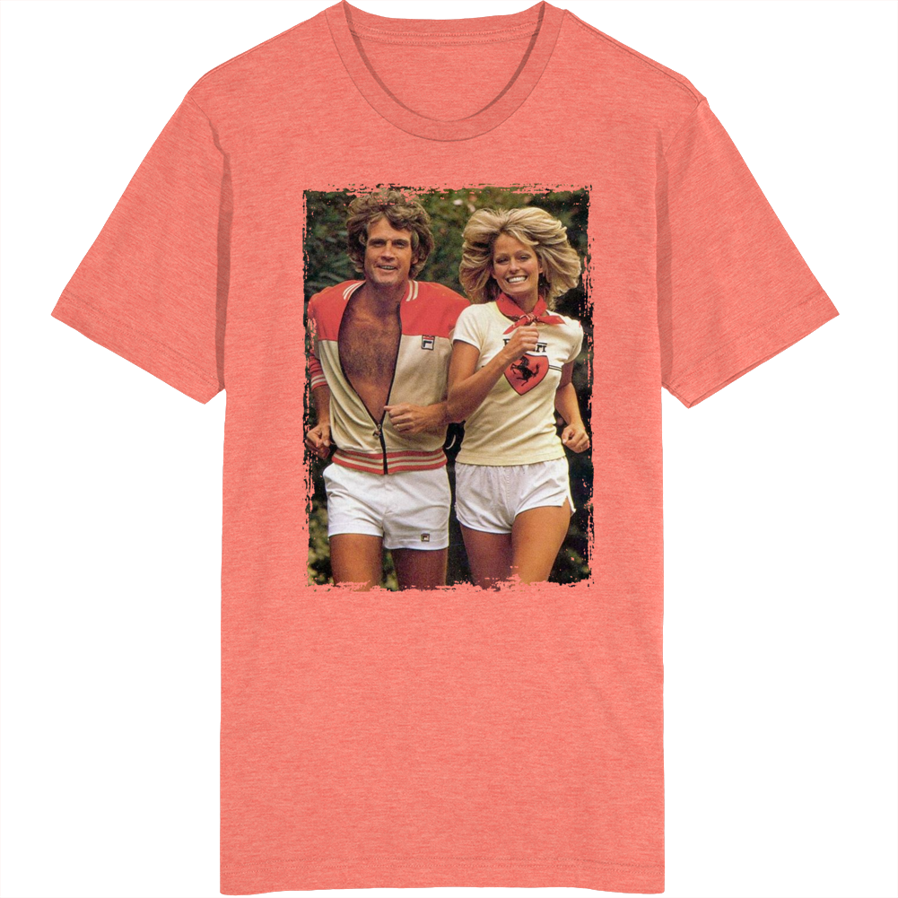 Lee Majors Farah Fawcett Fan T Shirt Lee Majors Farah Fawcett Fan T Shirt