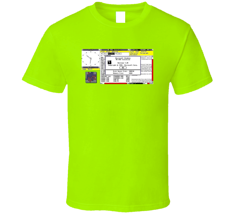Ms Dos Retro 1985 Old School T Shirt Ms Dos Retro 1985 Old School T Shirt