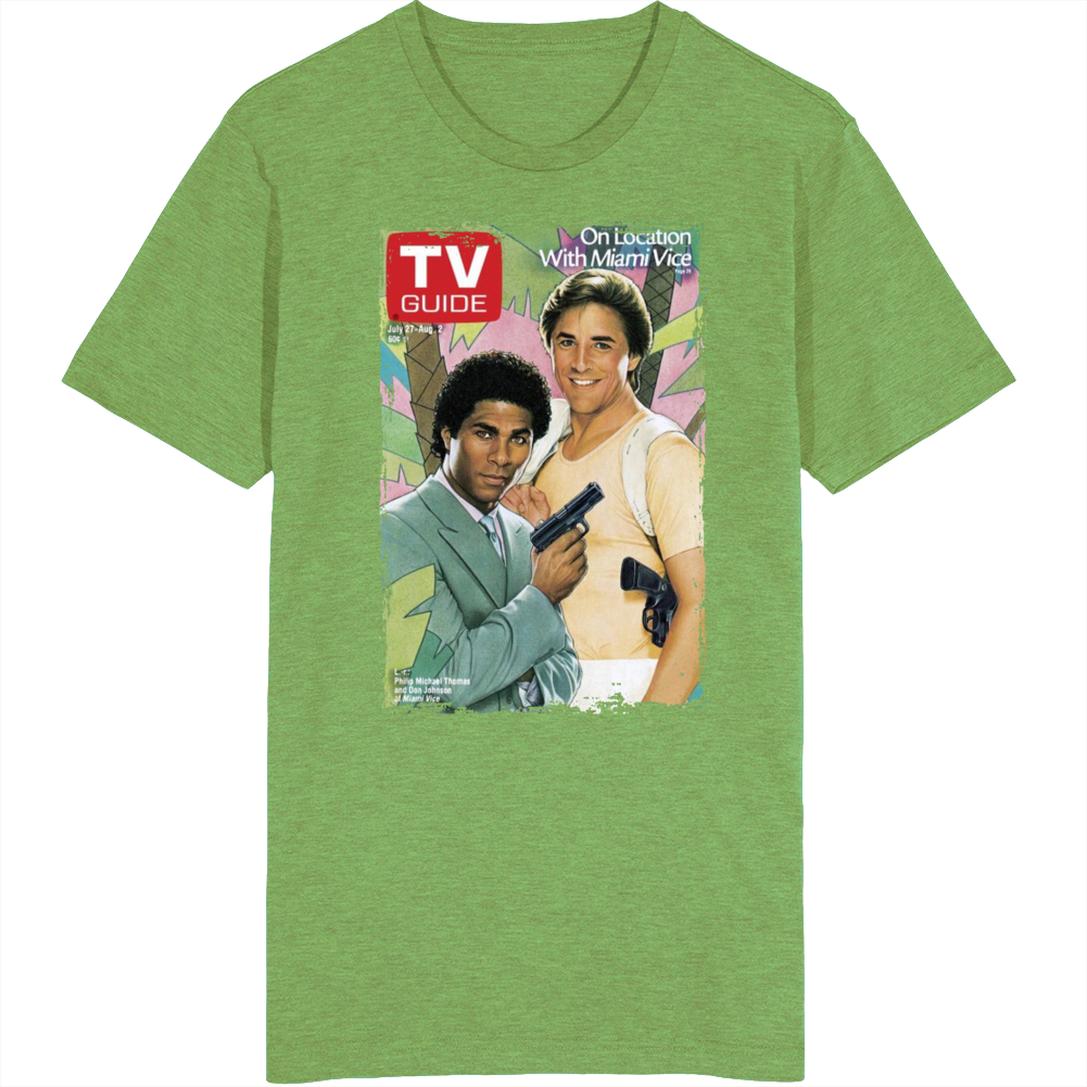 Miami Vice Tv Guide Cover T Shirt Miami Vice Tv Guide Cover T Shirt