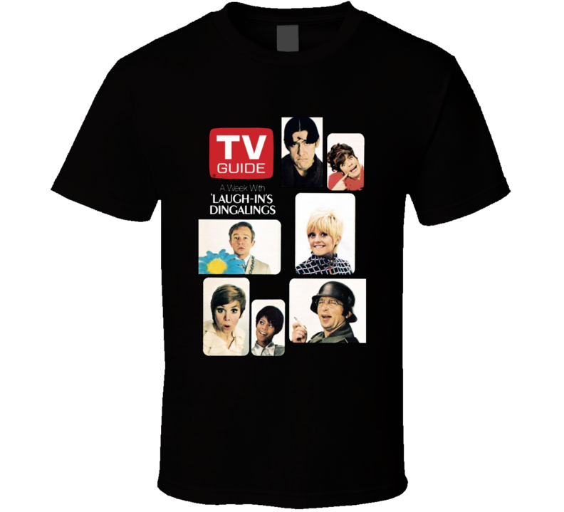 Laugh-in Cast Tv Guide Cover T Shirt Laugh-in Cast Tv Guide Cover T Shirt