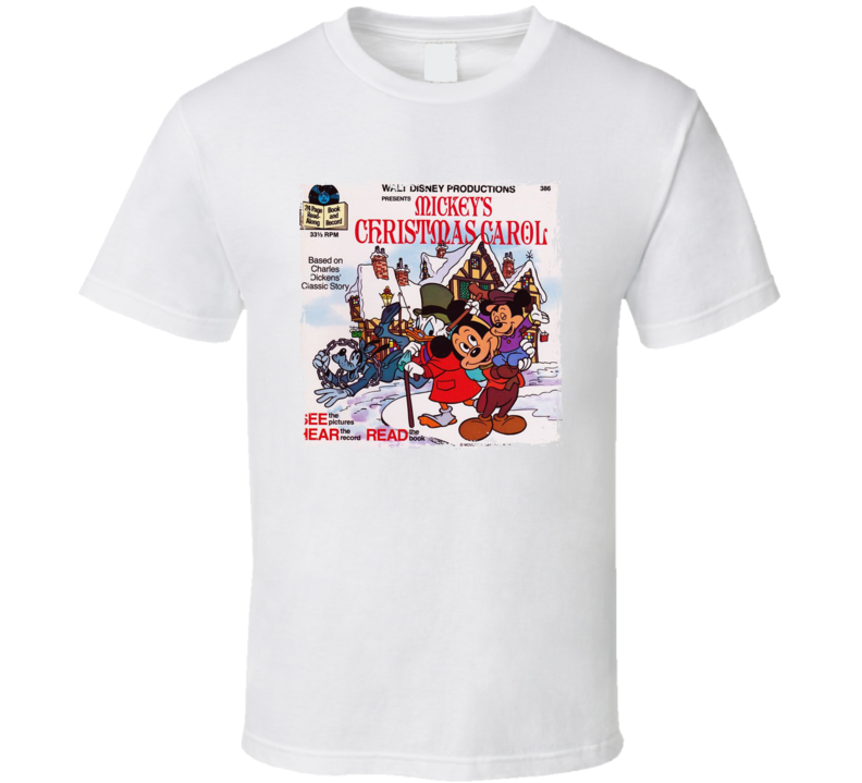 Micky's Christmas Carol Book And Record T Shirt Micky's Christmas Carol Book And Record T Shirt