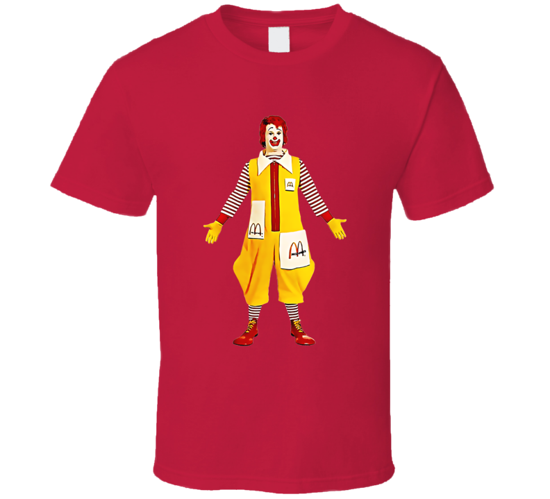 Ronald Mcdonald Mascot T Shirt Ronald Mcdonald Mascot T Shirt