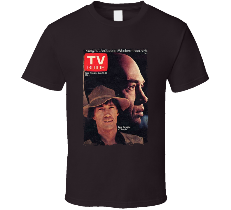 Kung Fu Tv Guide Cover T Shirt Kung Fu Tv Guide Cover T Shirt