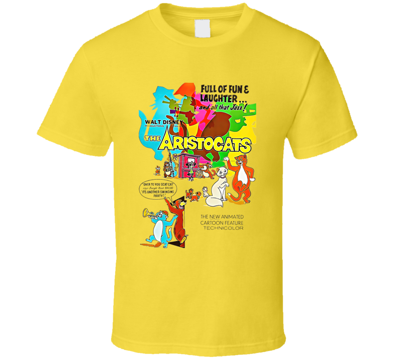 The Aristocats Cartoon Movie T Shirt The Aristocats Cartoon Movie T Shirt