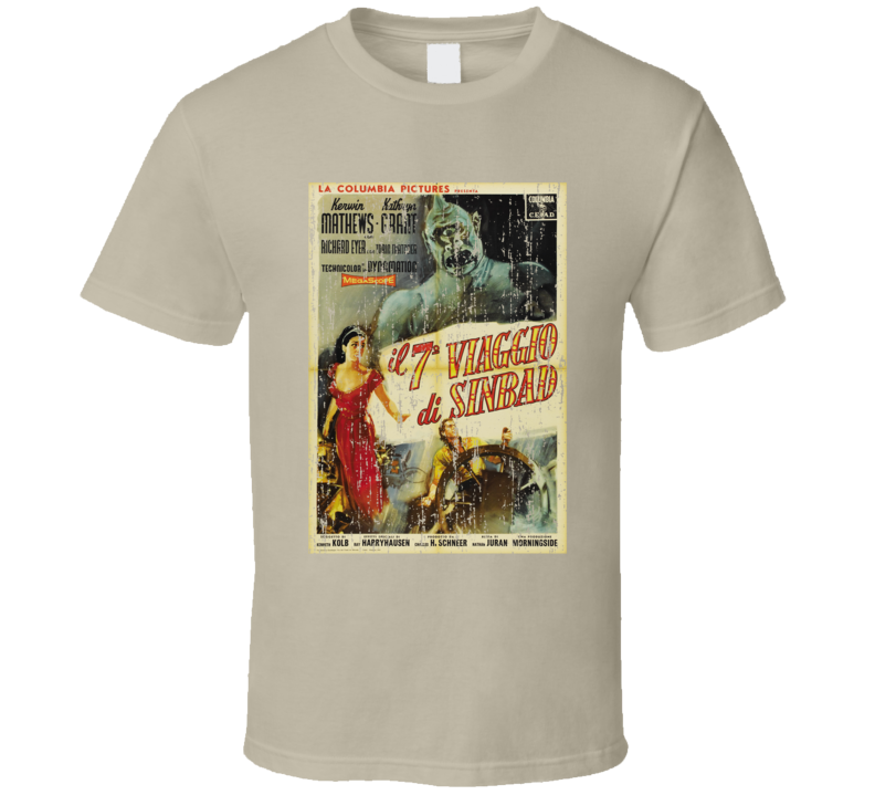 The 7th Voyage Of Sinbad Italian Movie T Shirt The 7th Voyage Of Sinbad Italian Movie T Shirt