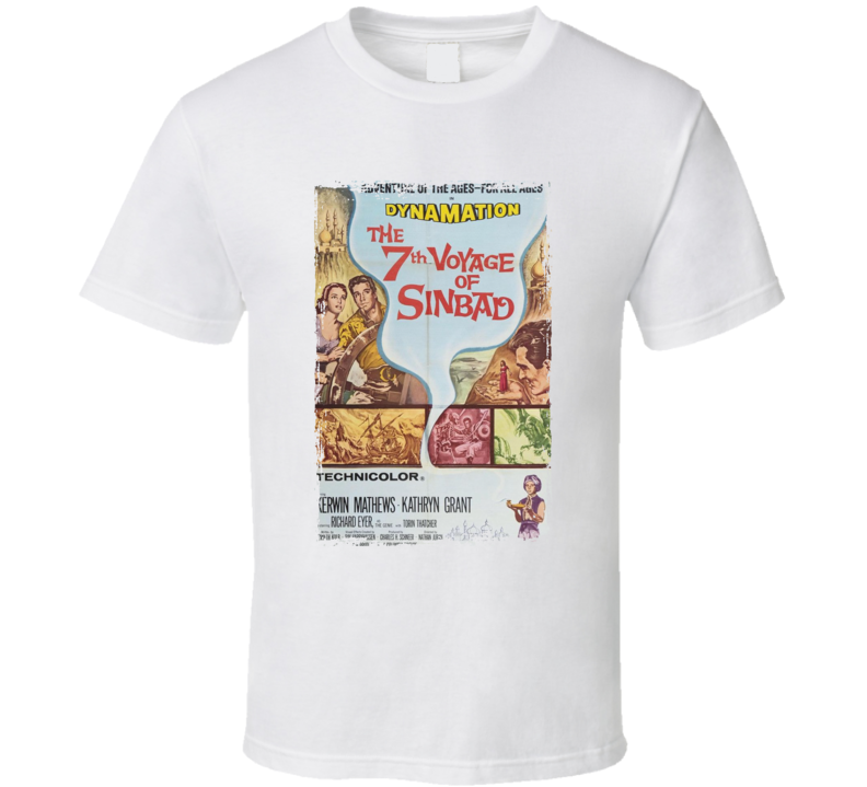 The 7th Voyage Of Sinbad 50s Movie T Shirt The 7th Voyage Of Sinbad 50s Movie T Shirt