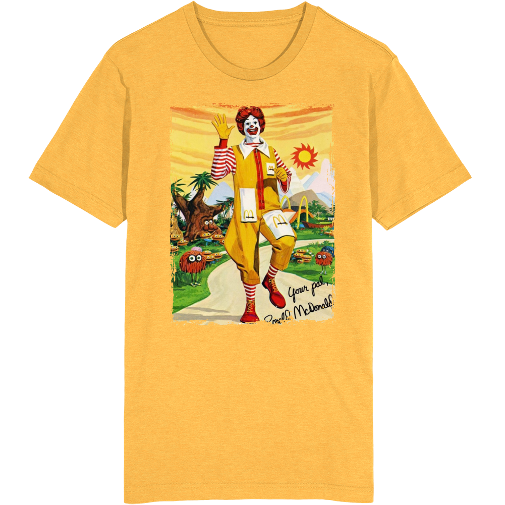 Ronald Mcdonald Restaurant Mascot T Shirt Ronald Mcdonald Restaurant Mascot T Shirt