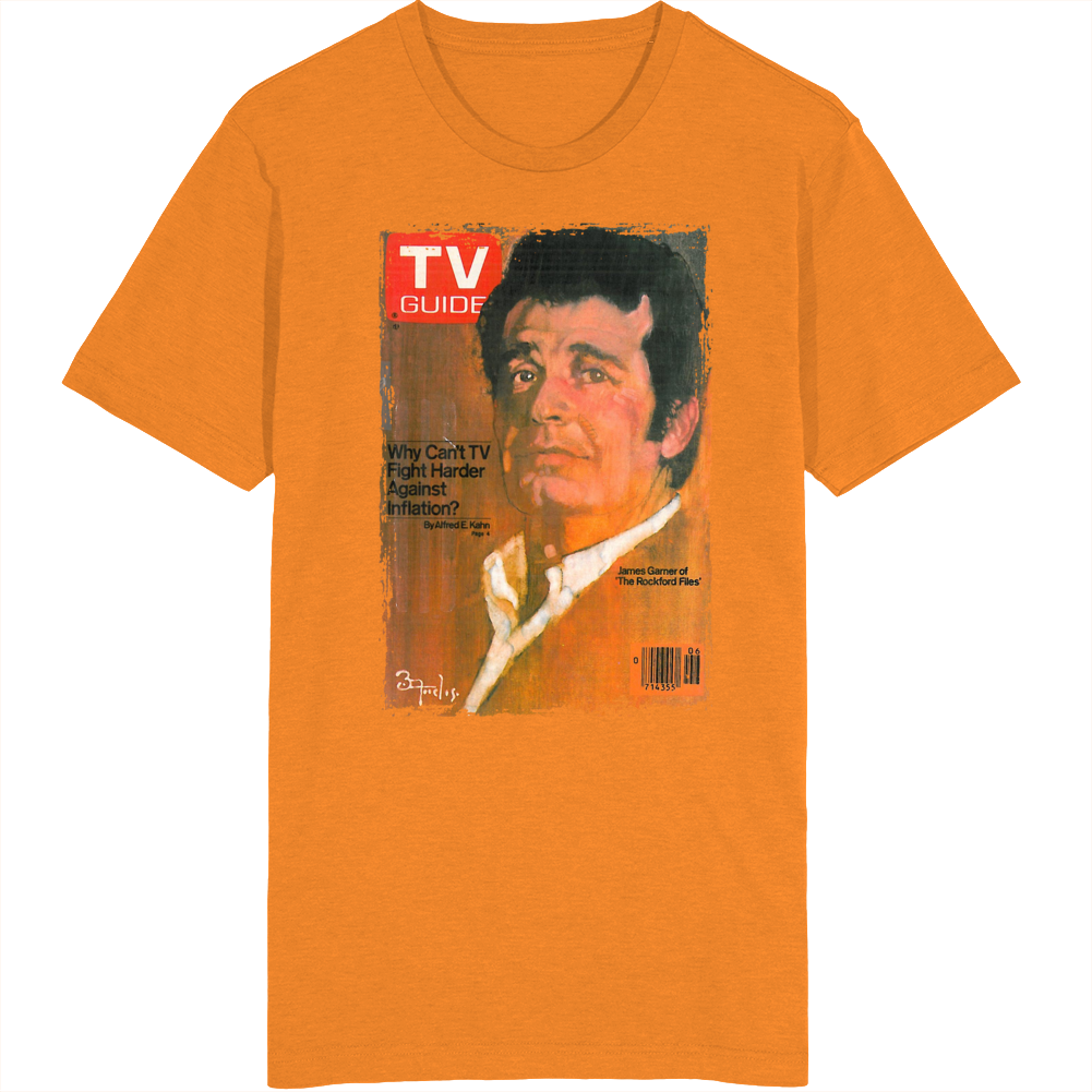 The Rockford File James Garner Tv Guide Cover T Shirt The Rockford File James Garner Tv Guide Cover T Shirt