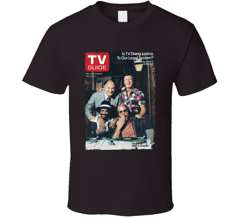 Wkrp In Cincinnati Tv Guide Cover T Shirt Wkrp In Cincinnati Tv Guide Cover T Shirt