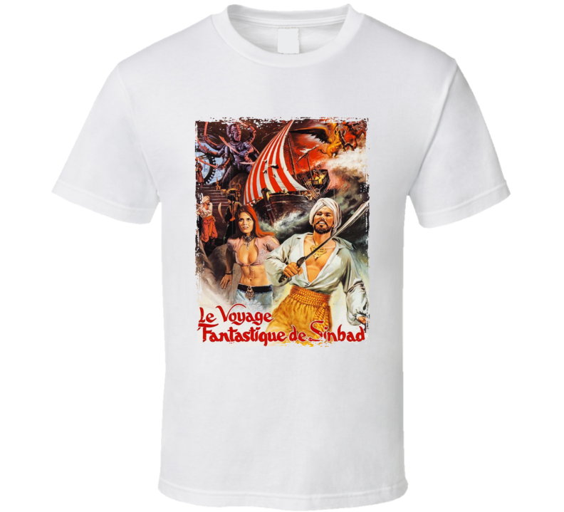 Le Voyage Fantastique De Sinbad French Movie T Shirt Le Voyage Fantastique De Sinbad French Movie T Shirt
