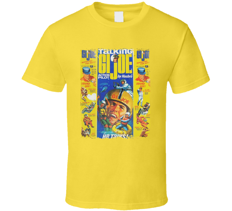 Gi Joe Talking Action Pilot Toy Packaging T Shirt Gi Joe Talking Action Pilot Toy Packaging T Shirt