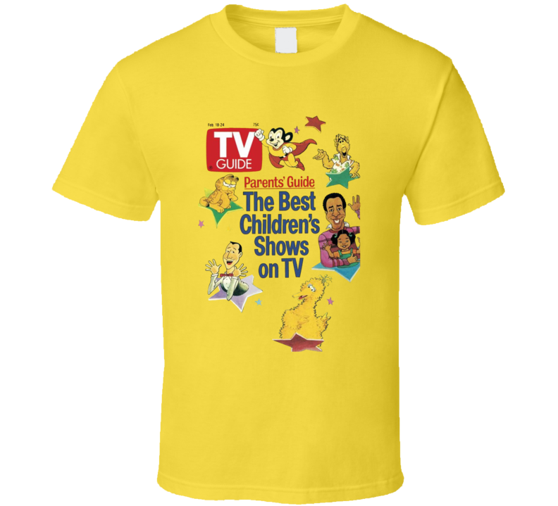 The Best Children's Shows On Tv Magazine Cover T Shirt The Best Children's Shows On Tv Magazine Cover T Shirt