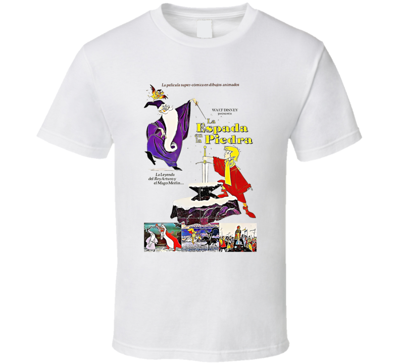 The Sword In The Stone Spanish T Shirt The Sword In The Stone Spanish T Shirt