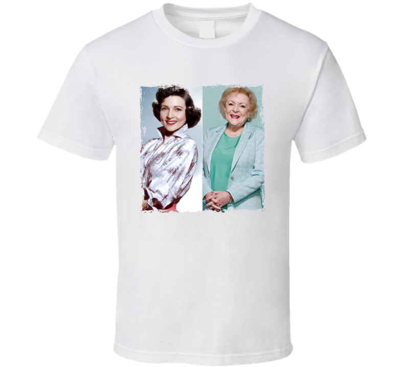 Betty White Then And Now T Shirt Betty White Then And Now T Shirt