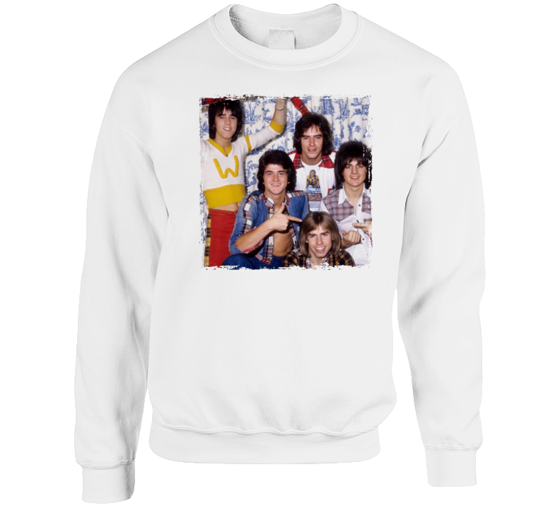The Bay City Rollers 70s Pop Band Crewneck Sweatshirt The Bay City Rollers 70s Pop Band Crewneck Sweatshirt