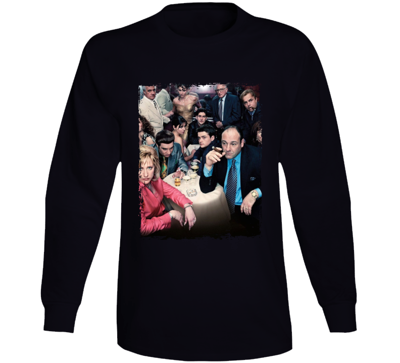 The Sopranos Family Night Long Sleeve T Shirt The Sopranos Family Night Long Sleeve T Shirt