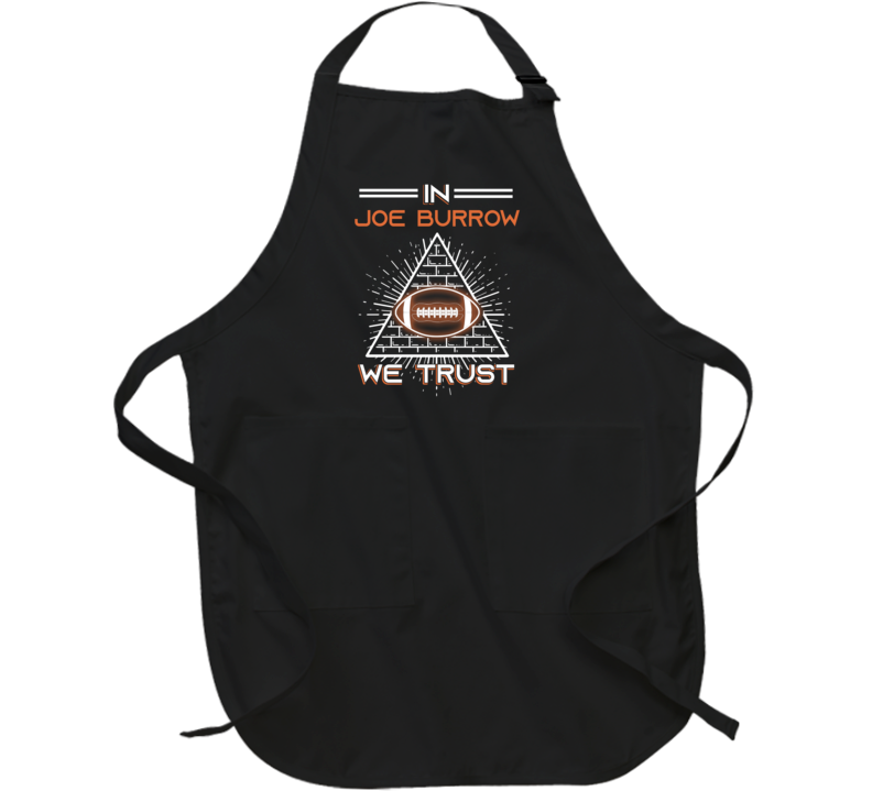 In Joe Burrow We Trust Football Apron In Joe Burrow We Trust Football Apron