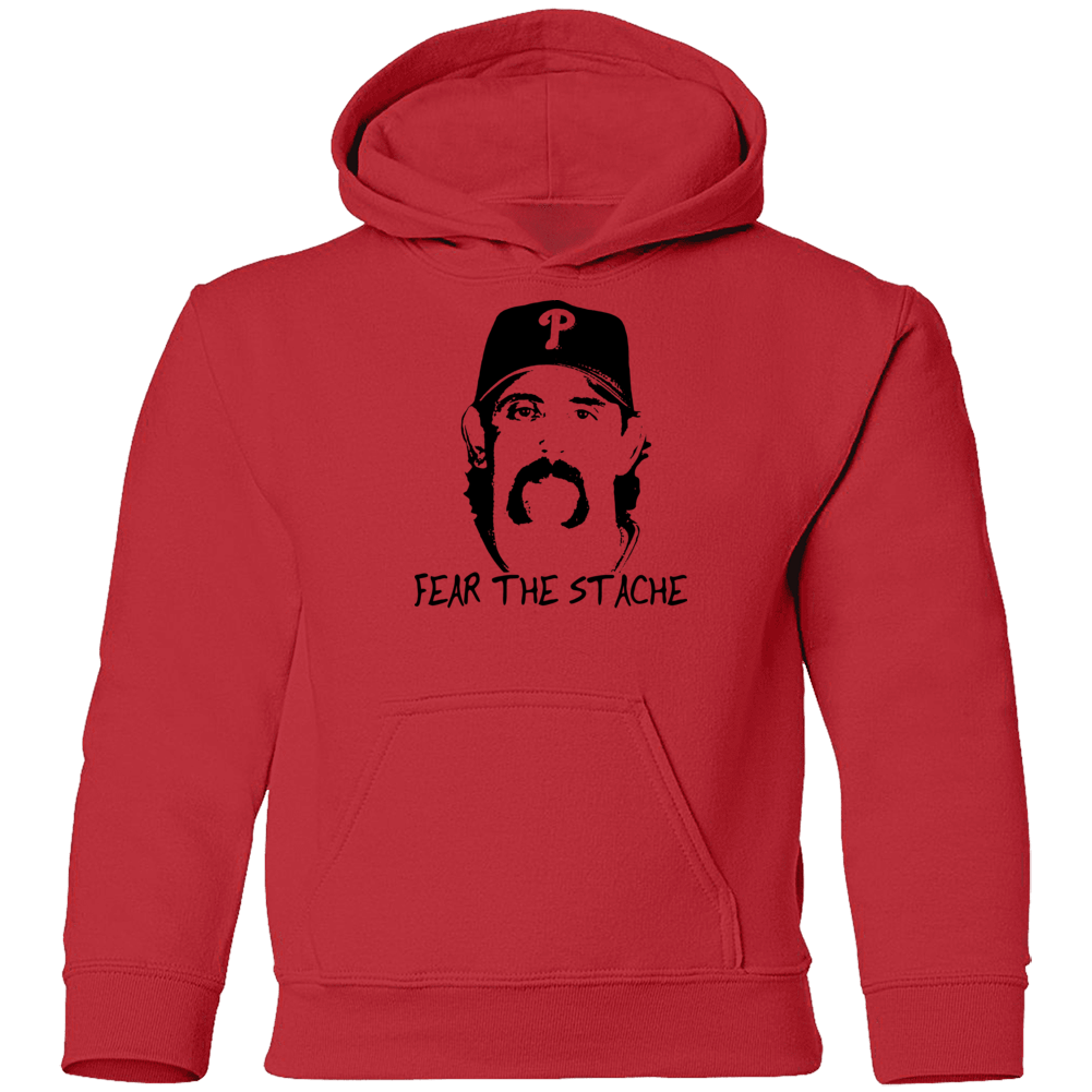 Sal Fasano Fear The Stache Baseball Youth Hoodie Sal Fasano Fear The Stache Baseball Youth Hoodie