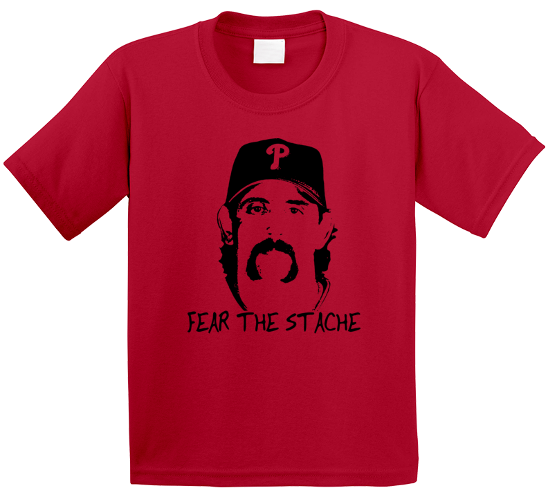 Sal Fasano Fear The Stache Baseball T Shirt Sal Fasano Fear The Stache Baseball T Shirt