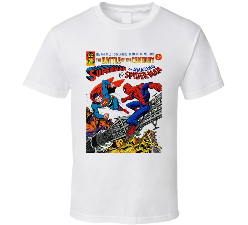 Superman Vs Spiderman Comic Book Cover T Shirt Superman Vs Spiderman Comic Book Cover T Shirt