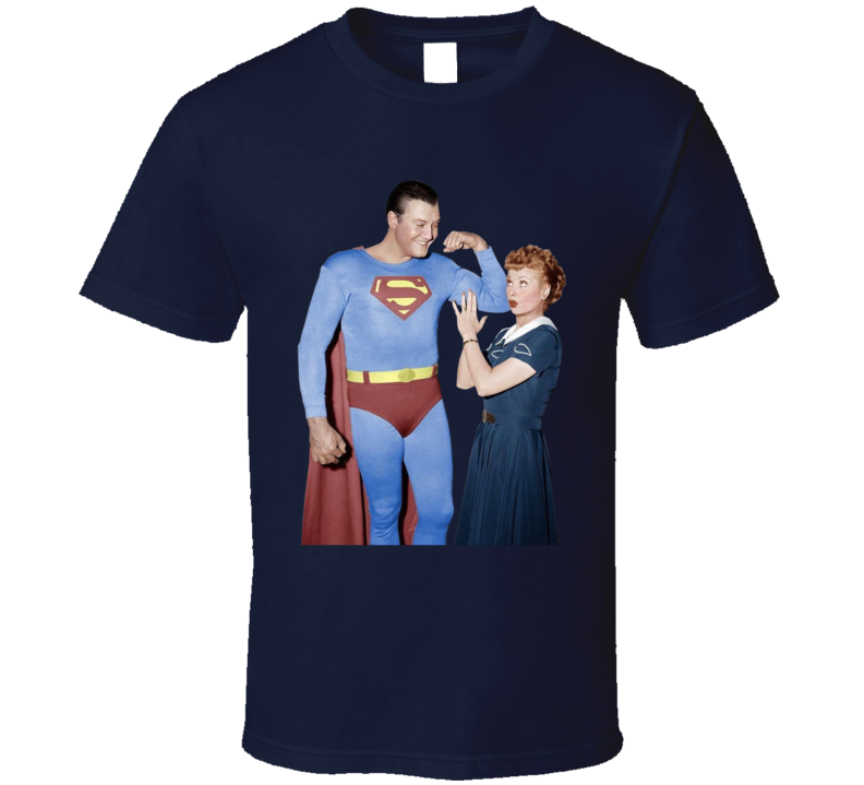 George Reeves Lucille Ball Superman T Shirt George Reeves Lucille Ball Superman T Shirt