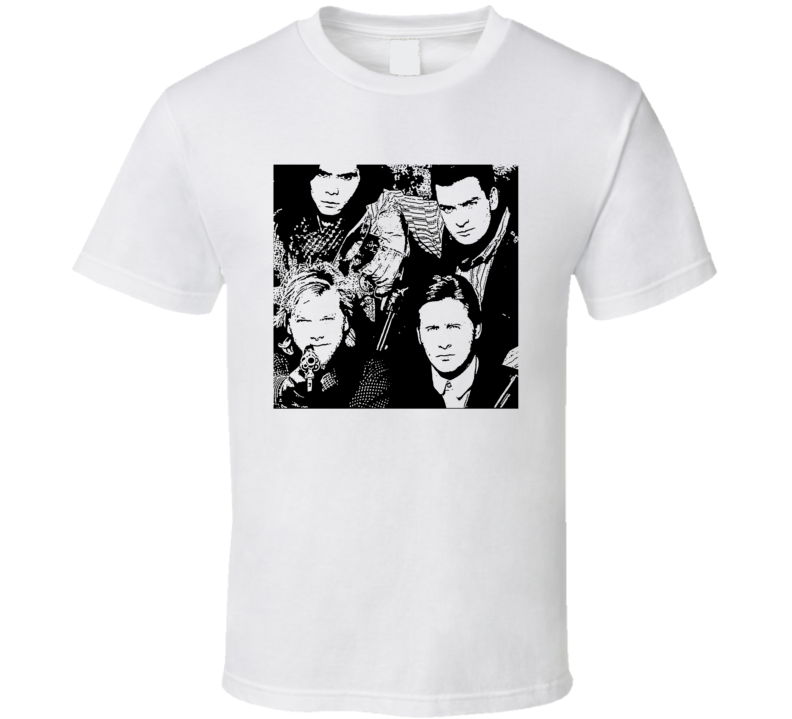Estevez Sutherland Diamond Phillips Sheen Western Young Cast T Shirt Estevez Sutherland Diamond Phillips Sheen Western Young Cast T Shirt