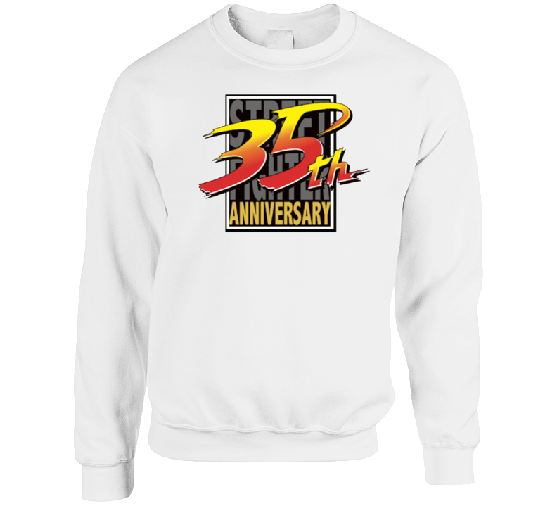 Street Fighter 35th Anniversary Crewneck Sweatshirt Street Fighter 35th Anniversary Crewneck Sweatshirt