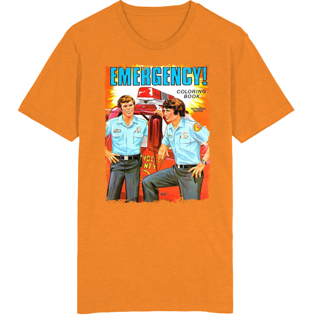 Emergency Tv Series Coloring Book T Shirt Emergency Tv Series Coloring Book T Shirt