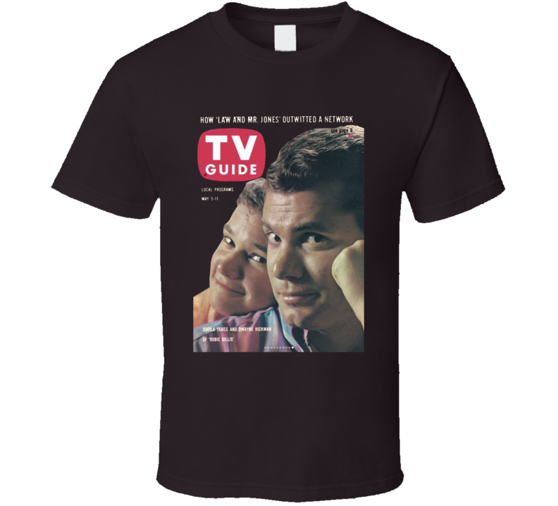 Dobie Gillis Dwayne Hickman Sheila James Tv Magazine T Shirt Dobie Gillis Dwayne Hickman Sheila James Tv Magazine T Shirt