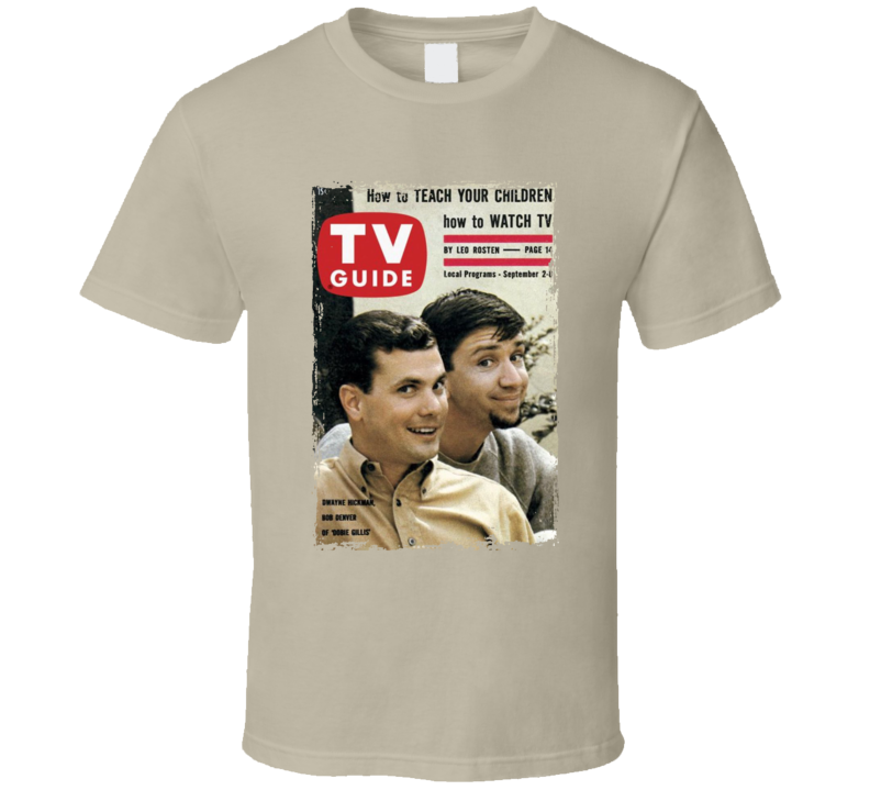 Dobie Gillis Dwayne Hickman Bob Denver Tv Magazine T Shirt Dobie Gillis Dwayne Hickman Bob Denver Tv Magazine T Shirt