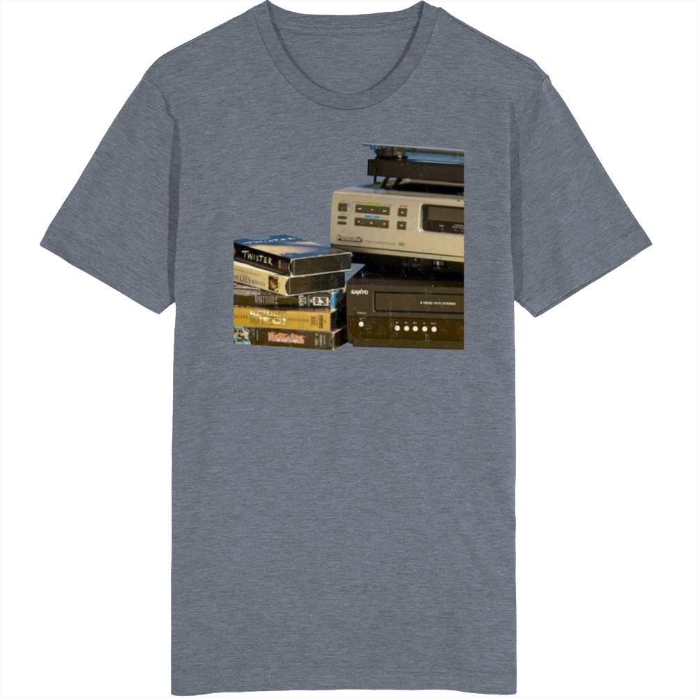 Vcr And Vhs Tapes Retro Movies T Shirt Vcr And Vhs Tapes Retro Movies T Shirt