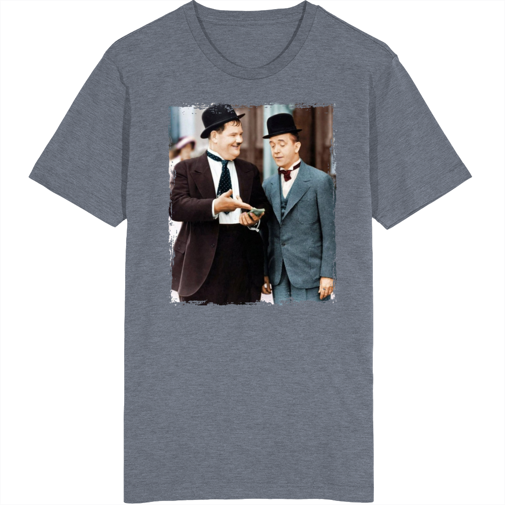 Laurel And Hardy Comedic Actors T Shirt Laurel And Hardy Comedic Actors T Shirt