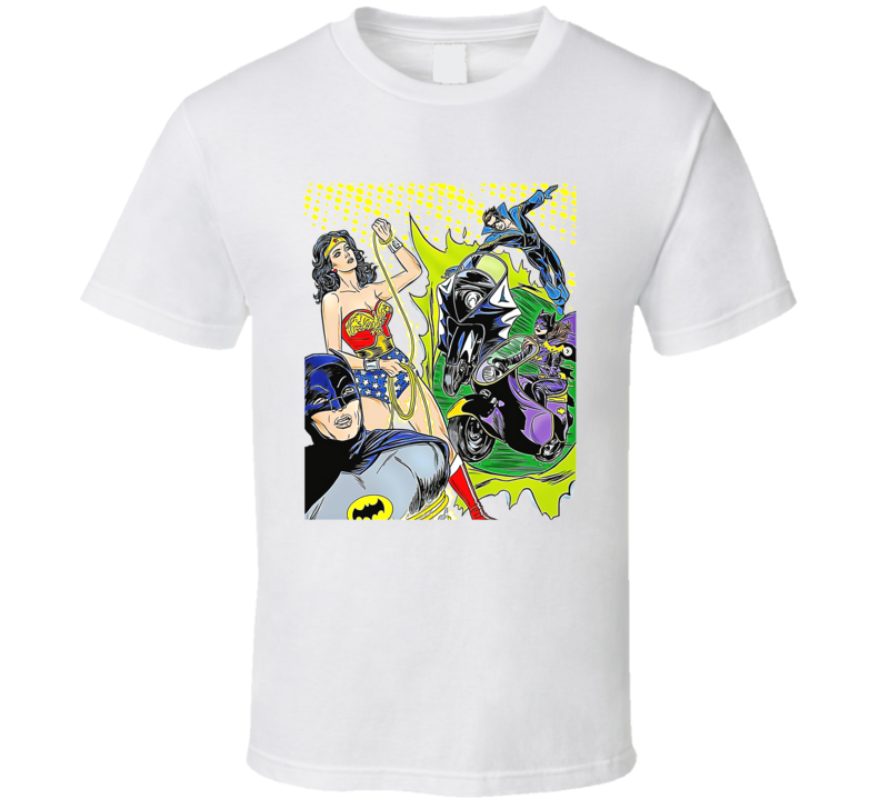 Batman Wonderwoman Batgirl Comic Book Characters T Shirt Batman Wonderwoman Batgirl Comic Book Characters T Shirt