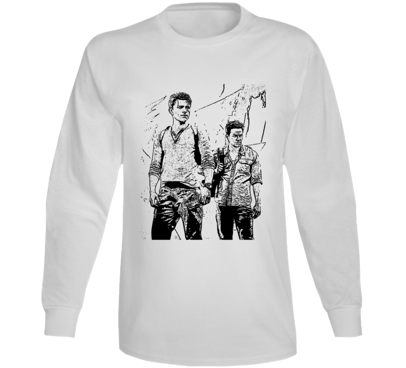 Uncharted Holland Wahlberg Movie Long Sleeve T Shirt Uncharted Holland Wahlberg Movie Long Sleeve T Shirt