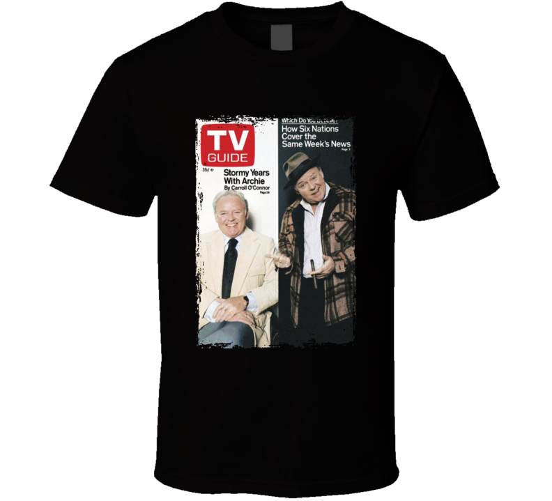 Carroll O'connor Archie Bunker Tv Magazine Cover T Shirt Carroll O'connor Archie Bunker Tv Magazine Cover T Shirt