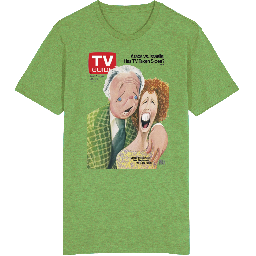 Carroll O'connor Jean Stapleton Tv Magazine Cover T Shirt Carroll O'connor Jean Stapleton Tv Magazine Cover T Shirt