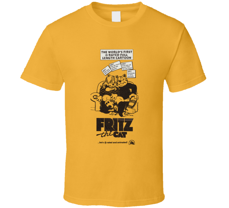 Fritz The Cat R Rated Cartoon T Shirt Fritz The Cat R Rated Cartoon T Shirt